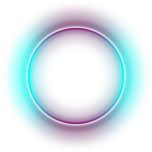 Neon circular frame